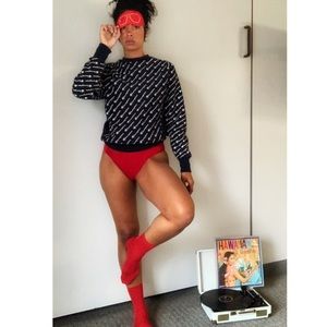 Vintage reverse knit all over print champion sweatshirt